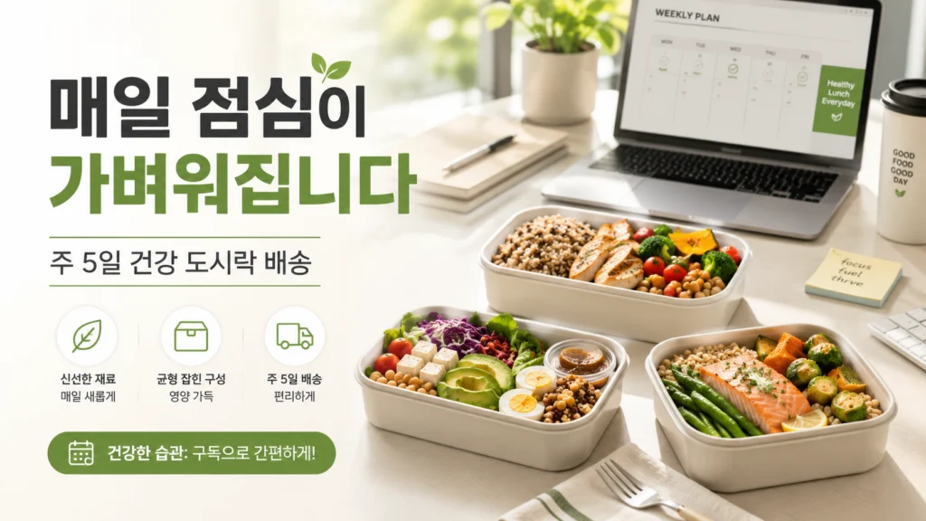 도시락 구독 광고