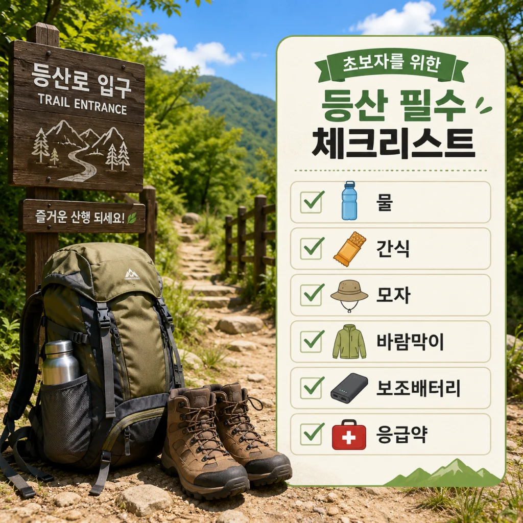 등산 준비물 카드